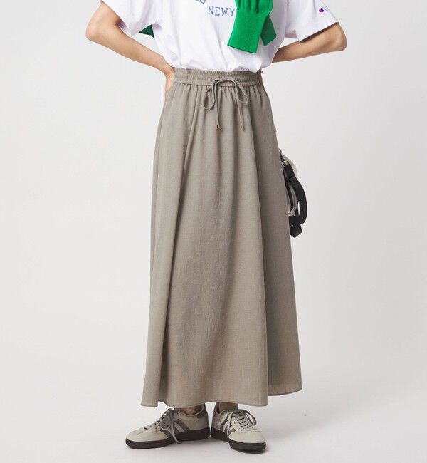 UNITED ARROWS green label relaxing「【結論シリーズ】ドライクロス フレアスカート［size SHORT/TALLあり］」|フレア|