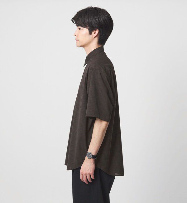 UNITED ARROWS green label relaxing「ウォッシャブルトロ パターン ジャスト ルーズ 半袖 シャツ -ウォッシャブル・ストレッチ-」|シャツ・ブラウス|