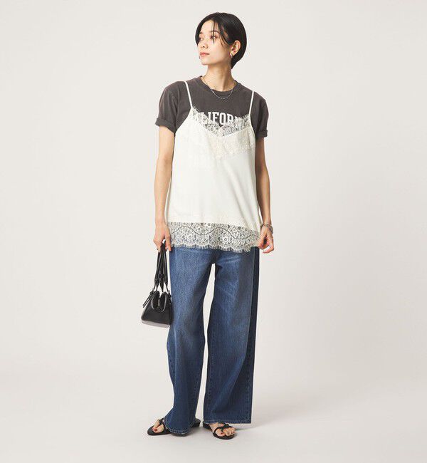 UNITED ARROWS green label relaxing「レース Vネック キャミソール」|キャミソール|