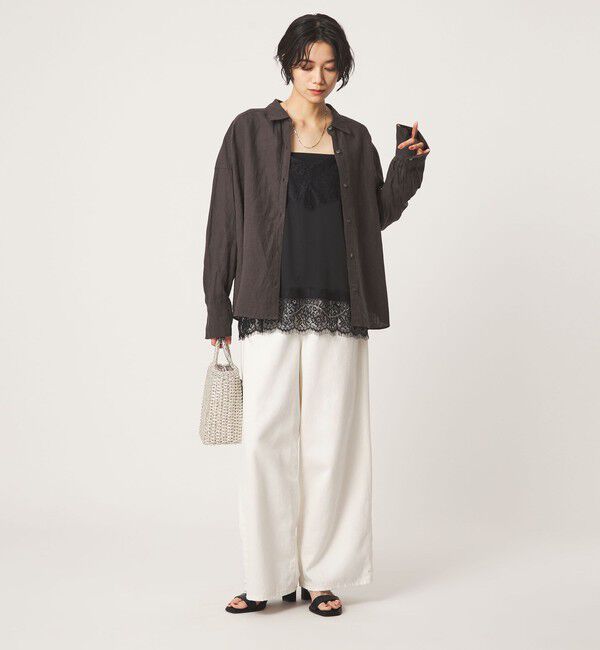 UNITED ARROWS green label relaxing「レース Vネック キャミソール」|キャミソール|