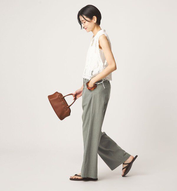UNITED ARROWS green label relaxing「［size SHORT/TALLあり］BREEZE LINEN ブリーズリネン ワイド パンツ」|その他|