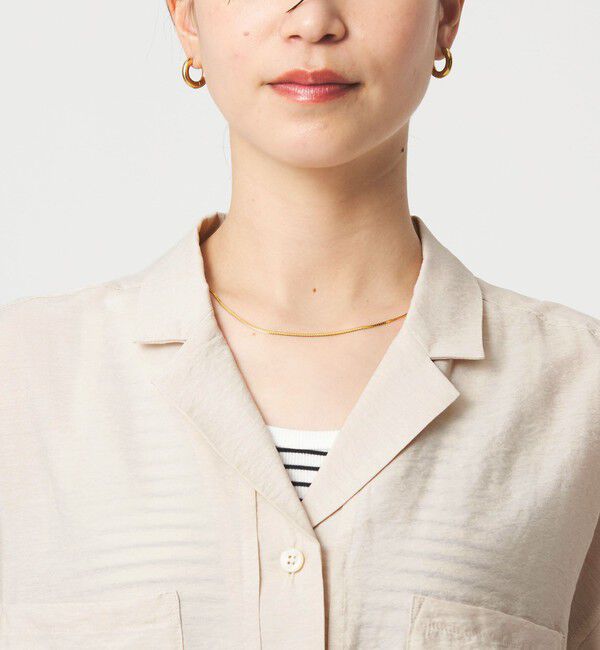 UNITED ARROWS green label relaxing「【WEB限定】＜at ease＞ポケット オープンカラー シャツ」|シャツ・ブラウス|