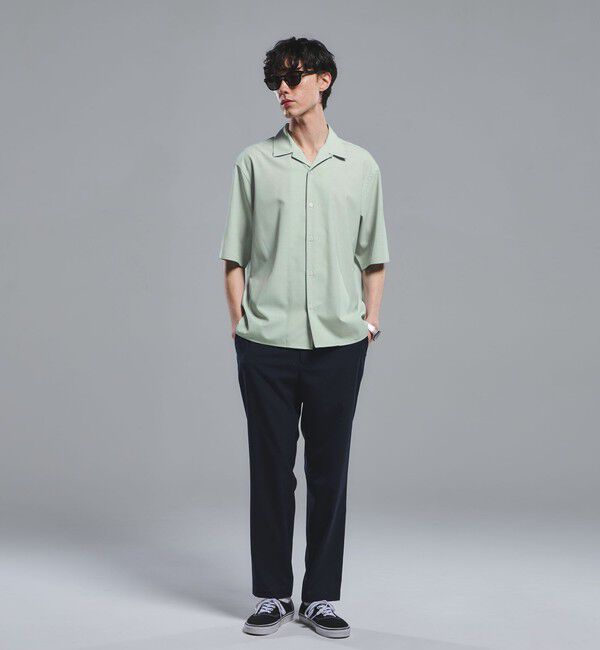 UNITED ARROWS green label relaxing「ウォッシャブルトロ オープンカラー シャツ -ストレッチ-」|シャツ・ブラウス|