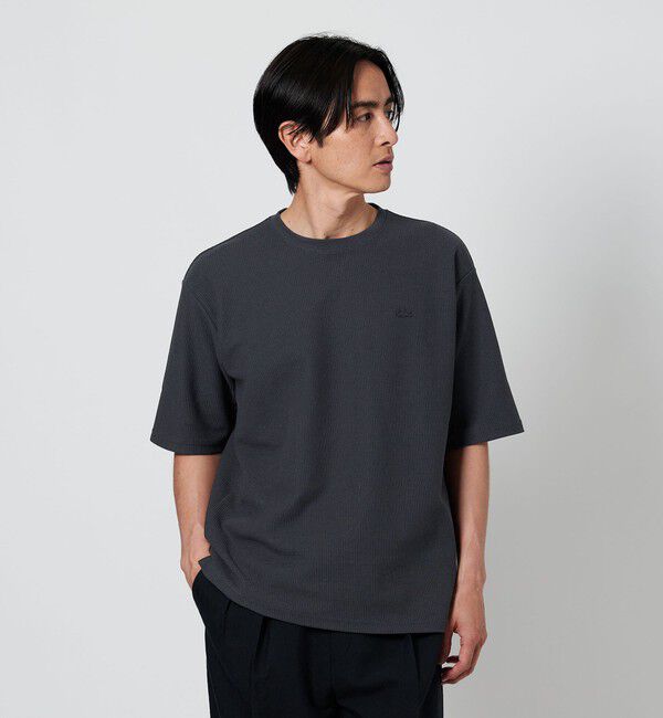 BEAUTY&YOUTH UNITED ARROWS「＜LACOSTE for BEAUTY&YOUTH＞1トーン ショートスリーブ Tシャツ」|Tシャツ・カットソー|DK.GRAY