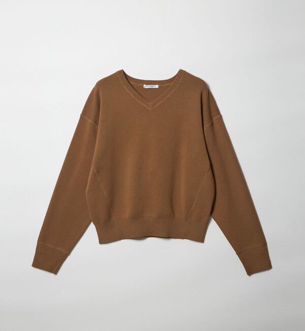 BEAUTY&YOUTH UNITED ARROWS「ソフトコットン Vネック スムース ニットプルオーバー ウォッシャブル」|ニット・セーター|