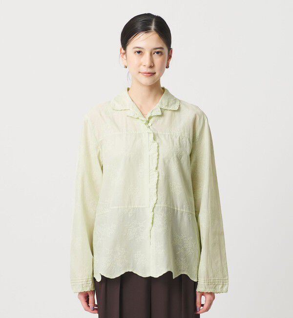 BEAUTY&YOUTH UNITED ARROWS「エンブロイダリー オープンカラーシャツ」|シャツ・ブラウス|