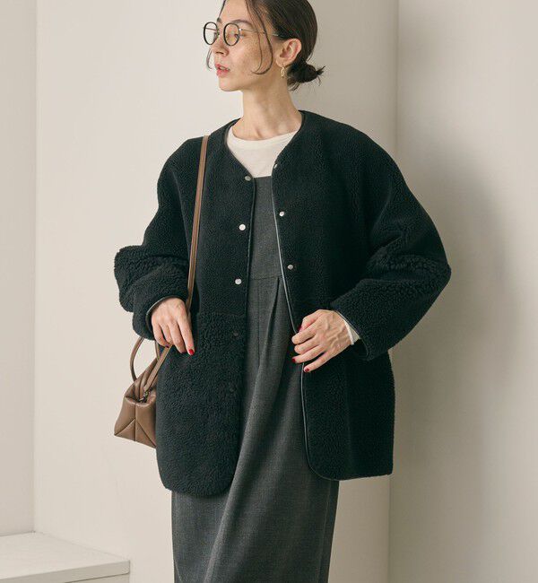 BEAUTY&YOUTH UNITED ARROWS「【WEB限定】ボア&times;フェイクムートン リバーシブルジャケット 」|その他|