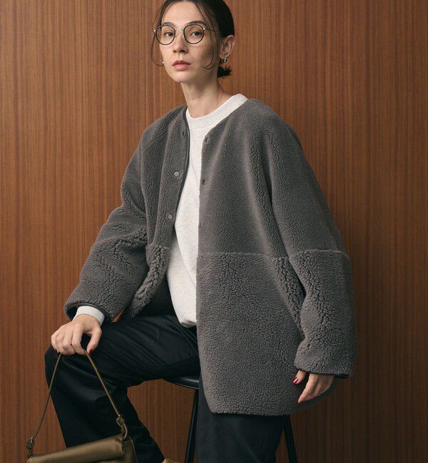 BEAUTY&YOUTH UNITED ARROWS「【WEB限定】ボア&times;フェイクムートン リバーシブルジャケット 」|その他|