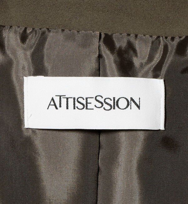 ATTISESSION「＜ATTISESSION＞スエードライク 3ポケット ジャケット」|テーラードジャケット|