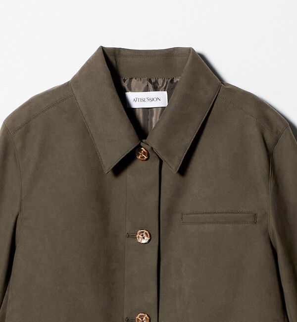 ATTISESSION「＜ATTISESSION＞スエードライク 3ポケット ジャケット」|テーラードジャケット|