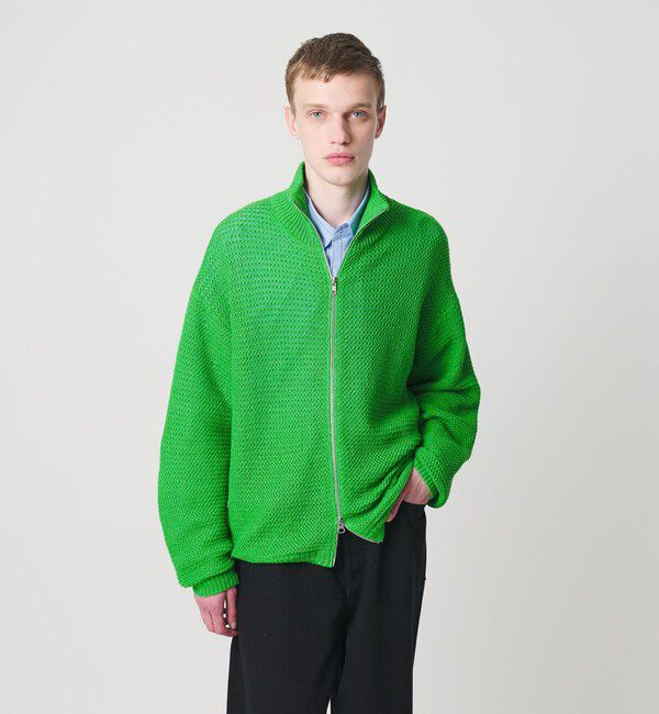 MONKEY TIME「リネン ドライバーズ ニット」|カーディガン|KELLY