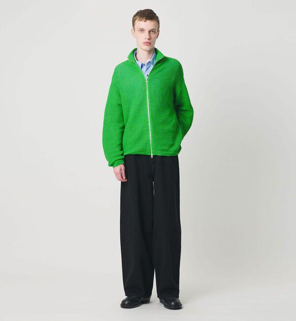 MONKEY TIME「リネン ドライバーズ ニット」|カーディガン|