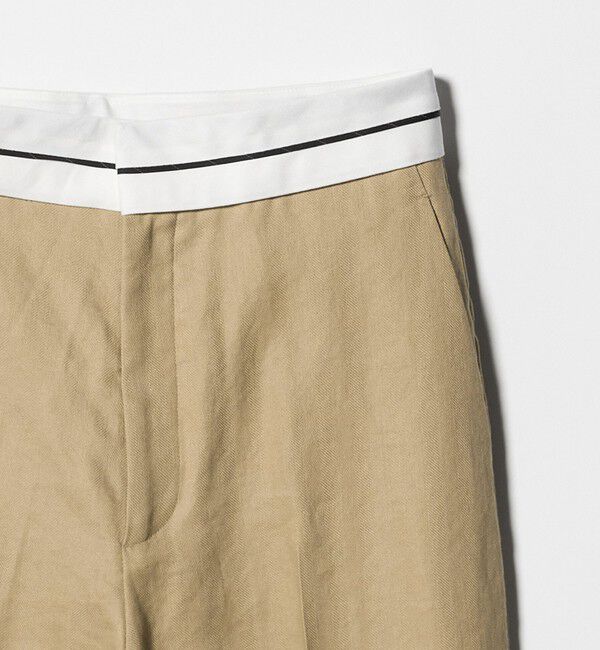 BEAUTY&YOUTH UNITED ARROWS「麻ブレンド マーベルト ワイドパンツ UVカット」|チノ|