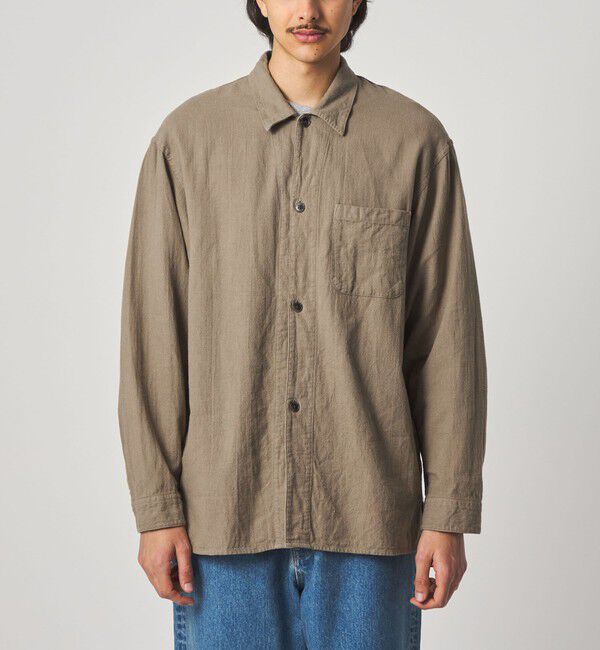 STEVEN ALAN「＜Steven Alan＞ CL クレープ オープンカラー オーバー シャツ」|シャツ・ブラウス|