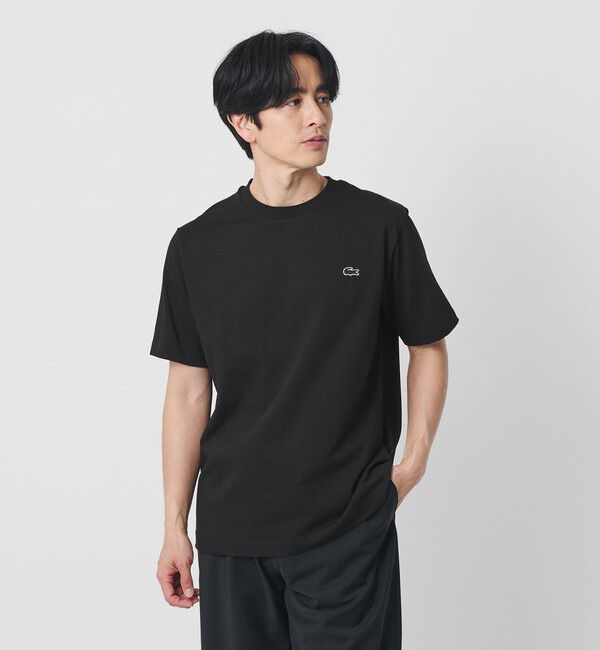 BEAUTY&YOUTH UNITED ARROWS「＜LACOSTE＞アウトライン クロック クルーネック Tシャツ」|Tシャツ・カットソー|BLACK