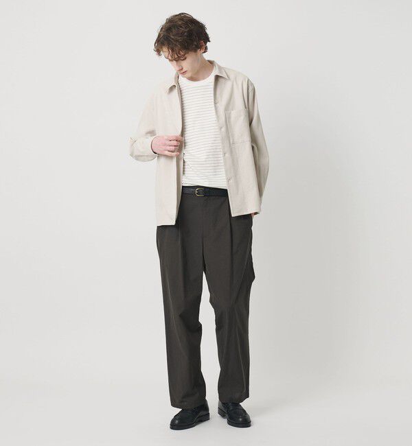 BEAUTY&YOUTH UNITED ARROWS「TC リネン キャンプカラー グランデ シャツ GRANDE型」|シャツ・ブラウス|