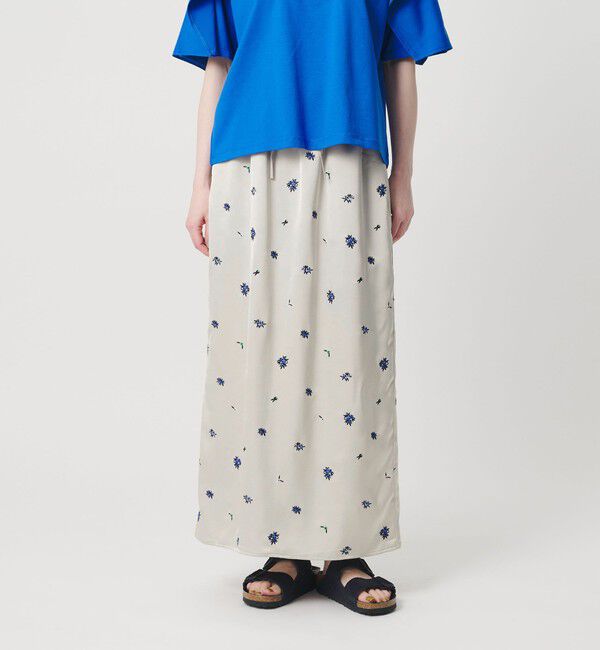 BEAUTY&YOUTH UNITED ARROWS「フラワー エンブロイダリー ドローストリング スカート ウォッシャブル」|スカート|