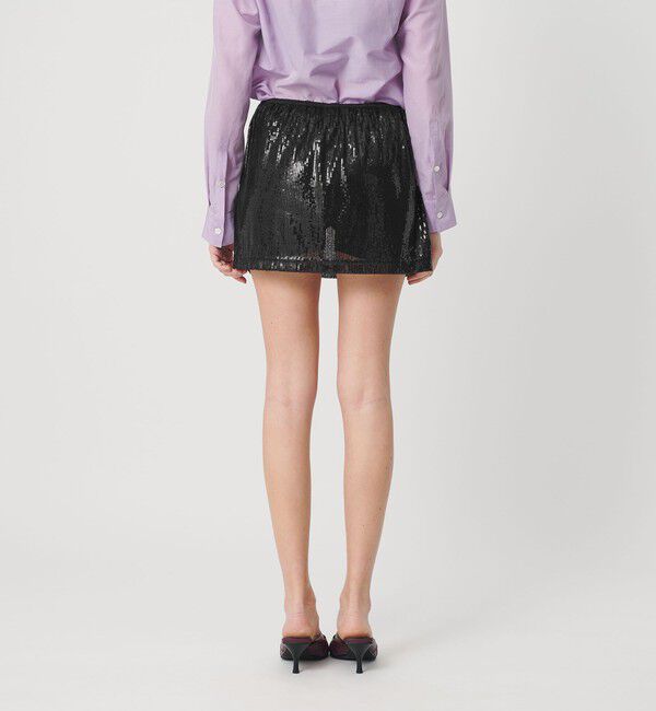 ATTISESSION「＜ATTISESSION＞スパンコール ミニスカート」|スカート|