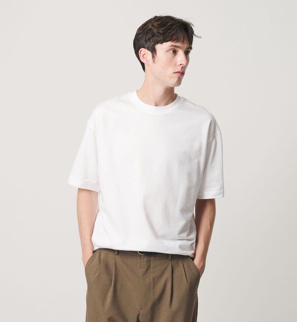 BEAUTY&YOUTH UNITED ARROWS「金政メリヤス メロー コットン スウェット Ｔシャツ MADE IN JAPAN」|Tシャツ・カットソー|WHITE