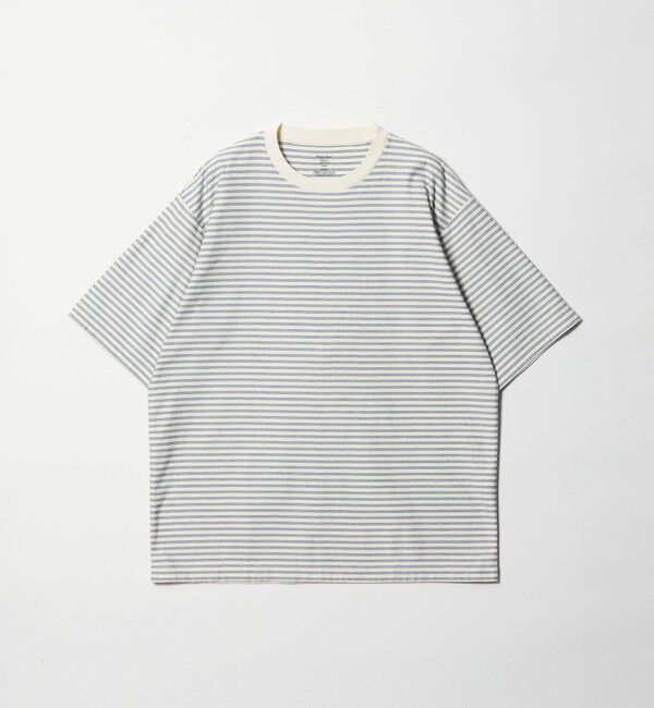 STEVEN ALAN「＜Steven Alan＞ オーガニックコットン ボーダー ショートスリーブ Tシャツ」|Tシャツ・カットソー|OFF WHITE