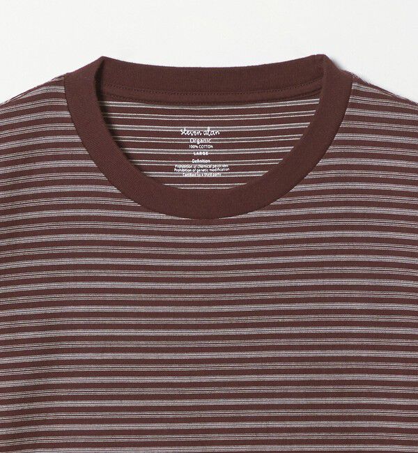 STEVEN ALAN「＜Steven Alan＞ オーガニックコットン ボーダー ショートスリーブ Tシャツ」|Tシャツ・カットソー|