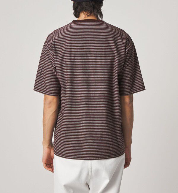 STEVEN ALAN「＜Steven Alan＞ オーガニックコットン ボーダー ショートスリーブ Tシャツ」|Tシャツ・カットソー|