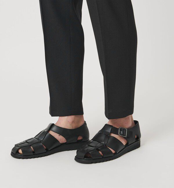 BEAUTY&YOUTH UNITED ARROWS「【WEB限定 WARDROBE SMART】フラックスライク テーパード アンクルパンツ【吸水速乾・UVカット】」|スラックス|