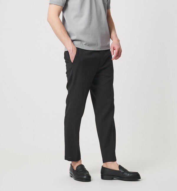 BEAUTY&YOUTH UNITED ARROWS「【WEB限定 WARDROBE SMART】フラックスライク テーパード アンクルパンツ【吸水速乾・UVカット】」|スラックス|