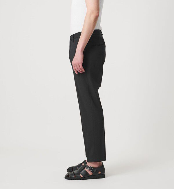 BEAUTY&YOUTH UNITED ARROWS「【WEB限定 WARDROBE SMART】フラックスライク テーパード アンクルパンツ【吸水速乾・UVカット】」|スラックス|