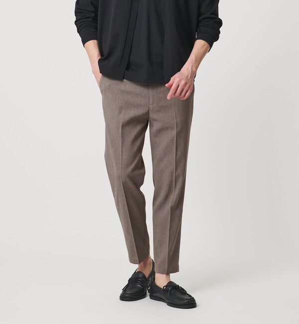 BEAUTY&YOUTH UNITED ARROWS「【WEB限定 WARDROBE SMART】フラックスライク テーパード アンクルパンツ【吸水速乾・UVカット】」|スラックス|MOCA