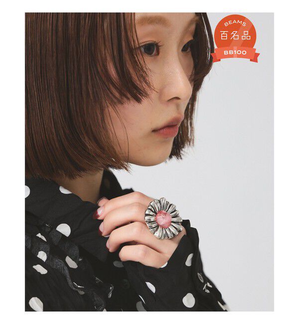 Ray BEAMS 「Otro Accesorio / フラワー リング」|リング|PINK