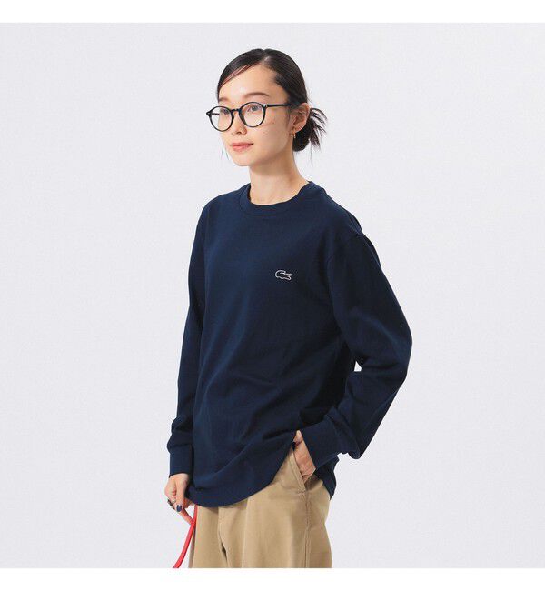 BEAMSBOY「LACOSTE / ベーシック ロングスリーブ Tシャツ」|Tシャツ・カットソー|NAVY