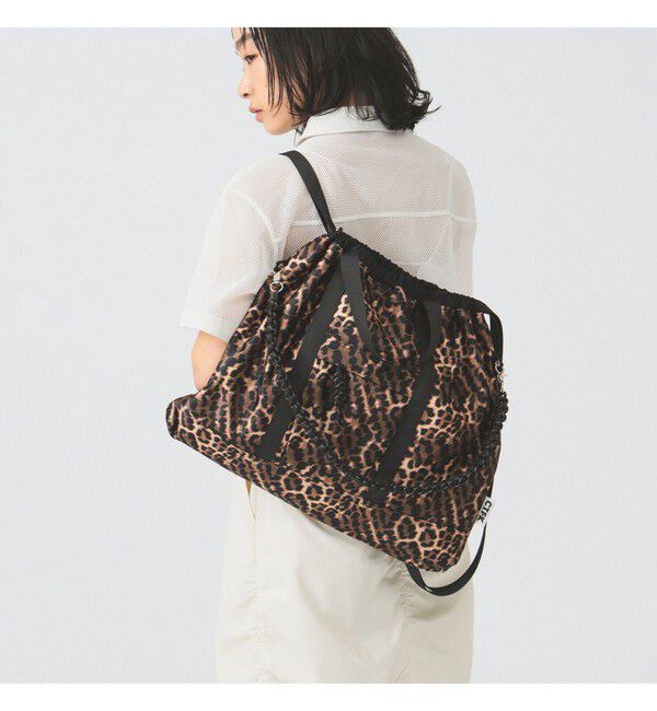 Ray BEAMS 「CONTROL FREAK / ナイロン 3Way トートバッグ | 新生活・通学・新学期・オンオフ兼用・A4サイズ対応」|トートバッグ|レオパード