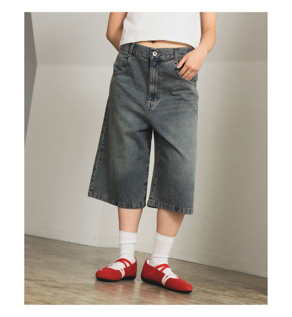 Ray BEAMS 「デニム ハーフ パンツ」|その他|BLUE