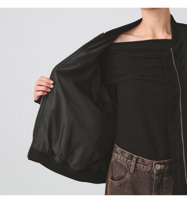 Ray BEAMS 「シャーリング MA-1 ブルゾン」|ブルゾン・スタジャン|