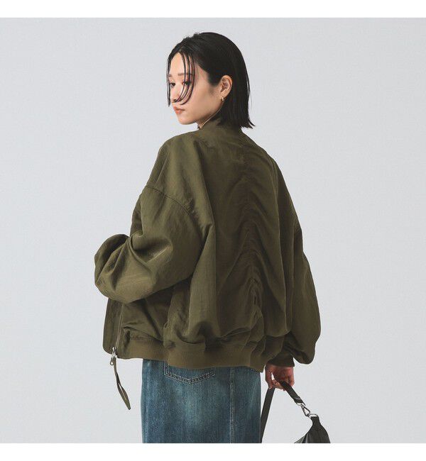 Ray BEAMS 「シャーリング MA-1 ブルゾン」|ブルゾン・スタジャン|