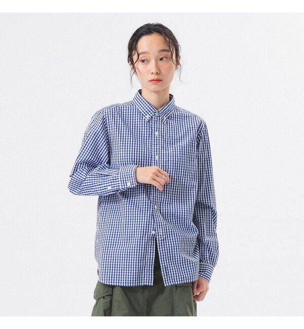 BEAMSBOY「100/2 ギンガムチェック ボタンダウン シャツ ＜定番 / オフィスカジュアル＞」|シャツ・ブラウス|