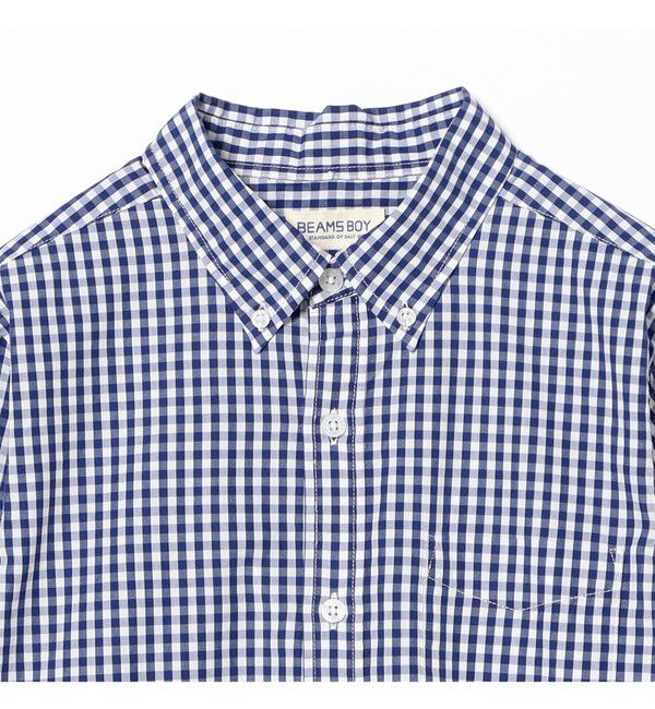 BEAMSBOY「100/2 ギンガムチェック ボタンダウン シャツ ＜定番 / オフィスカジュアル＞」|シャツ・ブラウス|
