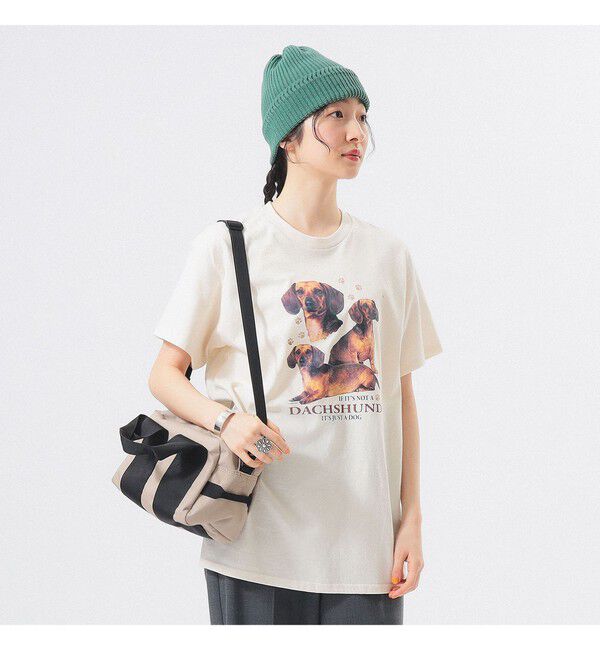 BEAMSBOY「【別注】CHED / DOG Tシャツ」|Tシャツ・カットソー|NATURAL*DACHS_HUND