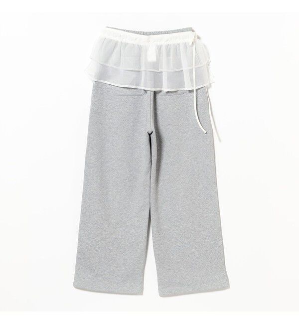 Ray BEAMS 「フリルベルト セット スウェットパンツ」|チノ|
