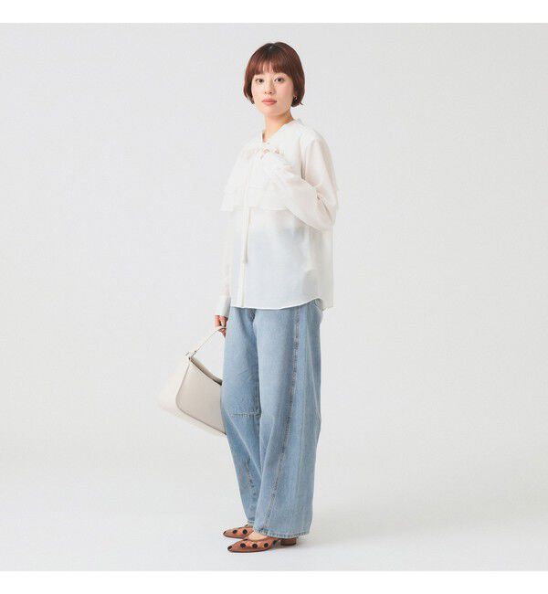 Ray BEAMS 「ボウタイ Wヨーク ブラウス」|シャツ・ブラウス|