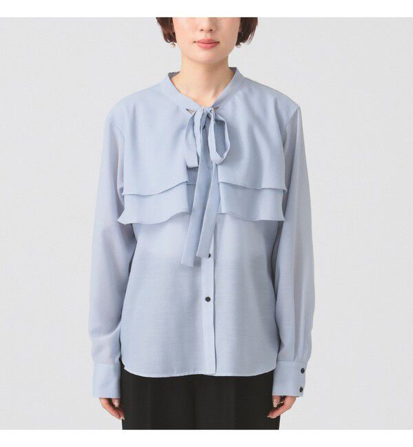 Ray BEAMS 「ボウタイ Wヨーク ブラウス」|シャツ・ブラウス|