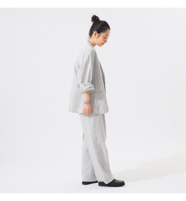 BEAMSBOY「シアサッカー スラックス」|スラックス|