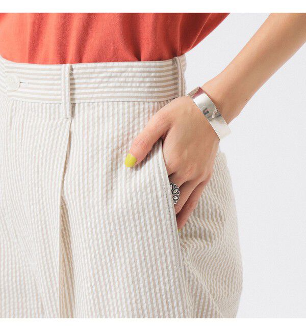 BEAMSBOY「シアサッカー スラックス」|スラックス|