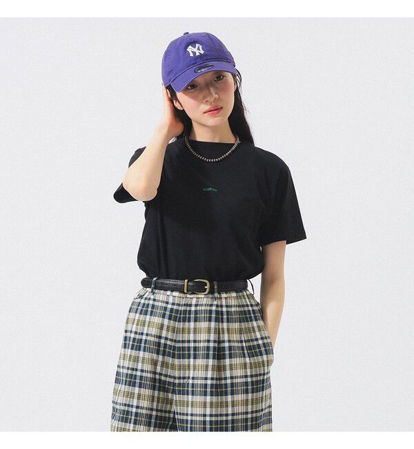 BEAMSBOY「ボーイ エンブロイダリー クルー Tシャツ」|Tシャツ・カットソー|BLACK