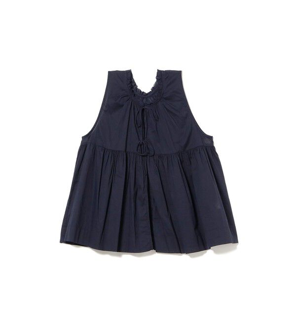 BEAMSBOY「コットン ギャザー ノースリーブ」|シャツ・ブラウス|