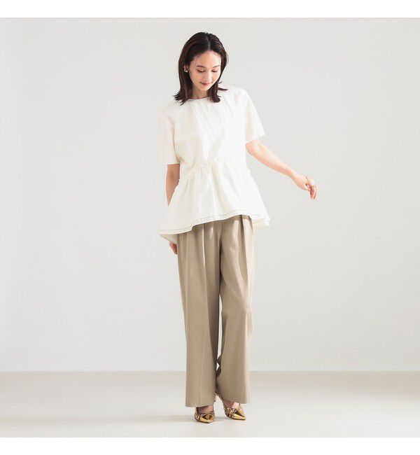 Demi-Luxe BEAMS 「ダブル ペプラム ブラウス」|シャツ・ブラウス|