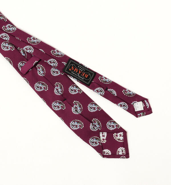BEAMS PLUS「BEAMS PLUS / シルク ペイズリー プリント タイ」|ネクタイ・蝶ネクタイ|