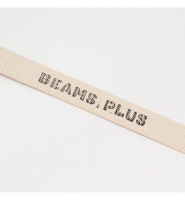BEAMS PLUS「BEAMS PLUS / コットンキャンバス プレートベルト」|ベルト|