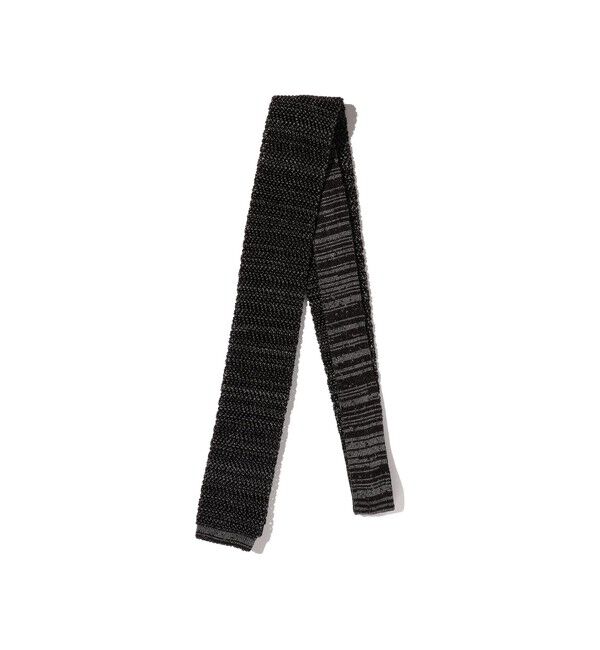 BEAMS PLUS「BEAMS PLUS / シルク ヘザー ニットタイ」|ネクタイ・蝶ネクタイ|BLACK